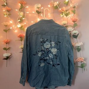 Embroidered American Eagle Denim Jacket